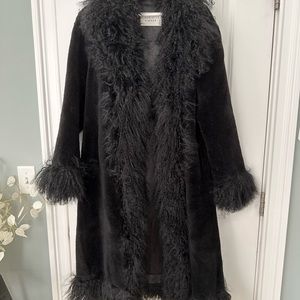 Charlotte Simone Donna Black Faux Fur Jacket